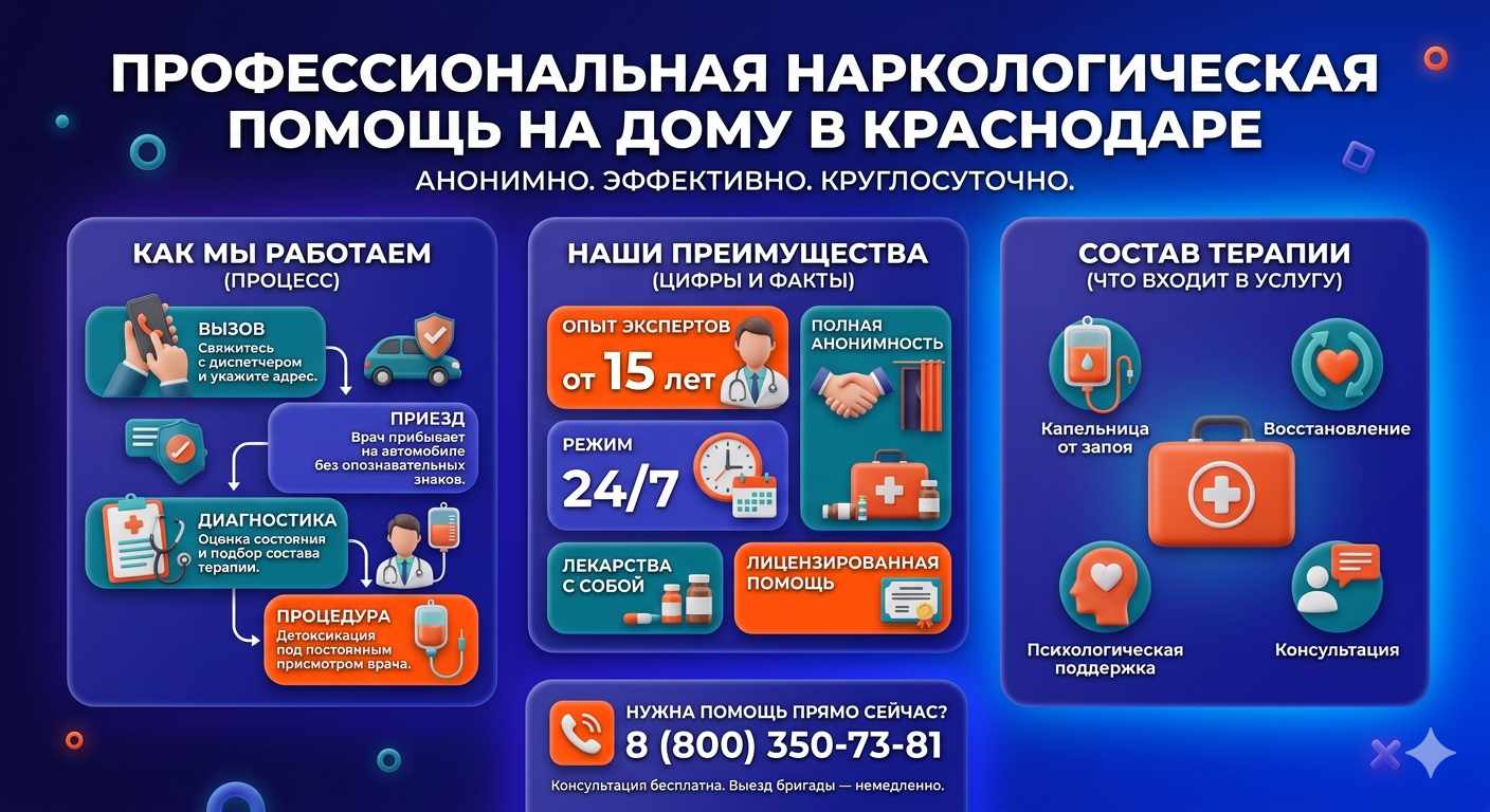 Инфографика о принципах лечения алкоголизма на дому в Алдане: этапы вызова нарколога, преимущества анонимной детоксикации и состав медицинской помощи.
